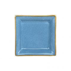 Vuotatasche piccolo o posacenere in porcellana di Limoges Azure azzurro blu mare elegante e personalizzabile